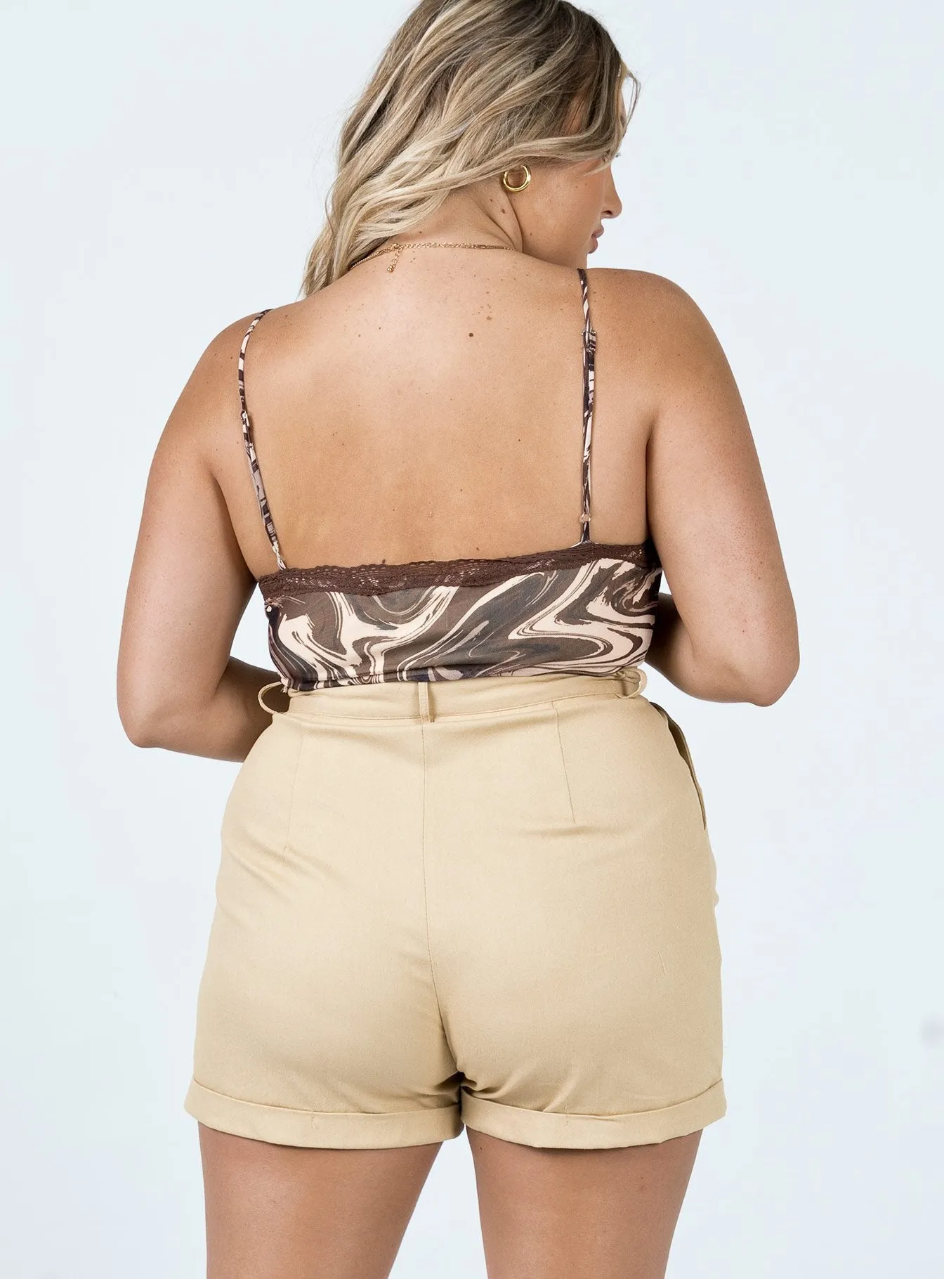 Aurelie Shorts Beige Stretch Fit StretchFree