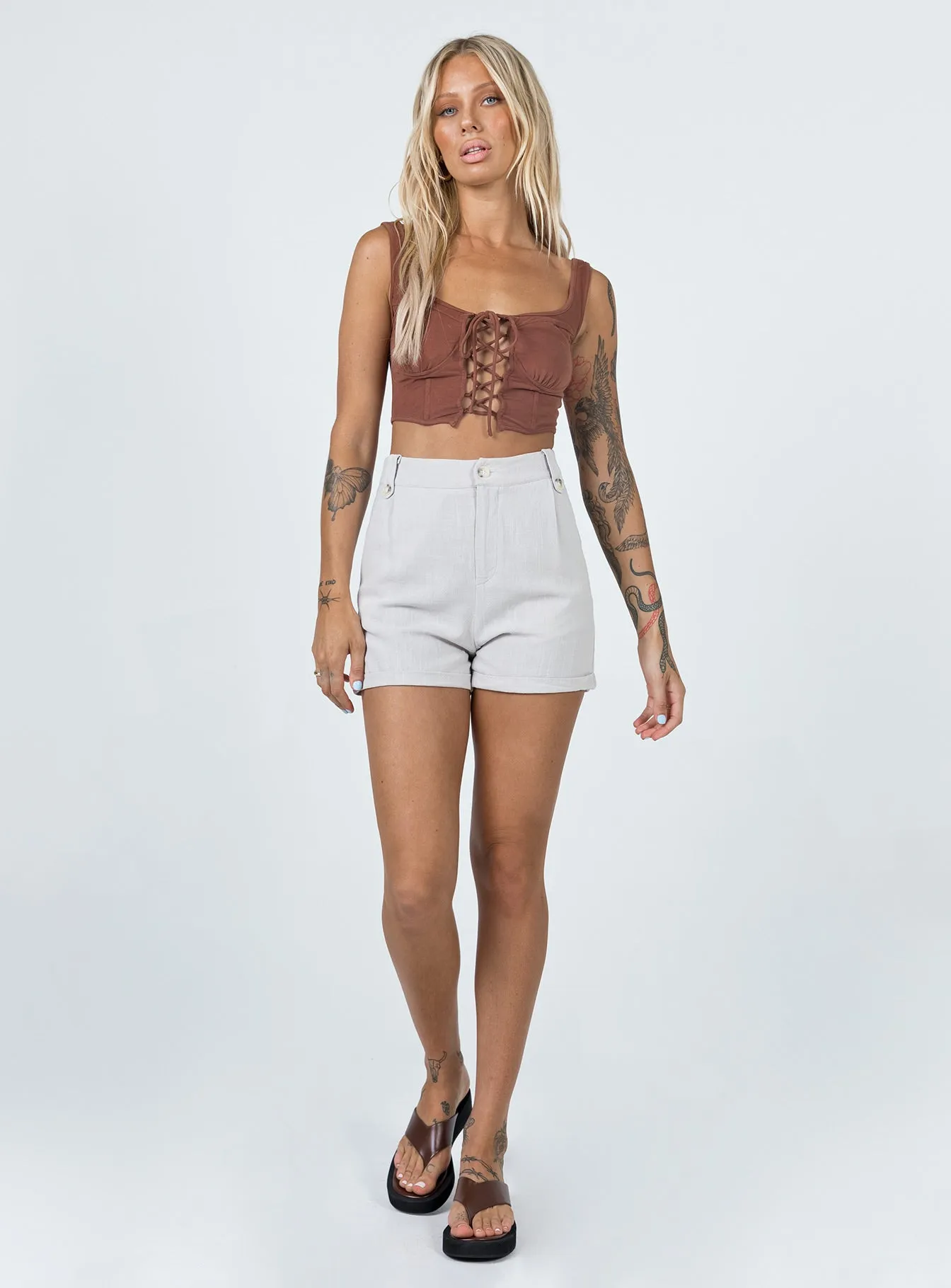 Jasyra Shorts Grey LowProfile Design