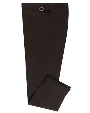 Dugdale Fine Worsted: Dark Brown Plain ComfortFit EasyCareFabric