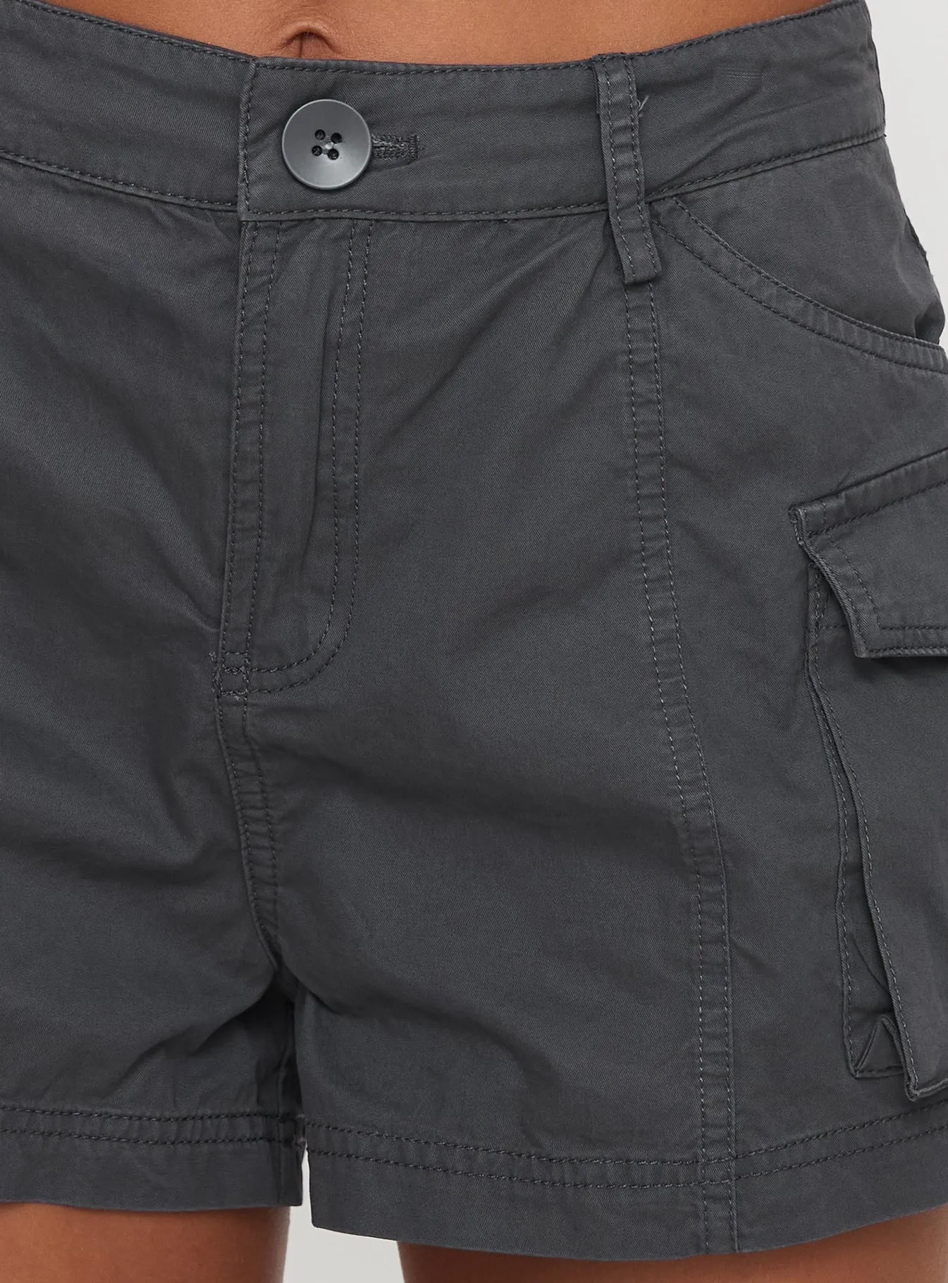 Colonel Cargo Mini Short Slate Petite FlexibleCollar