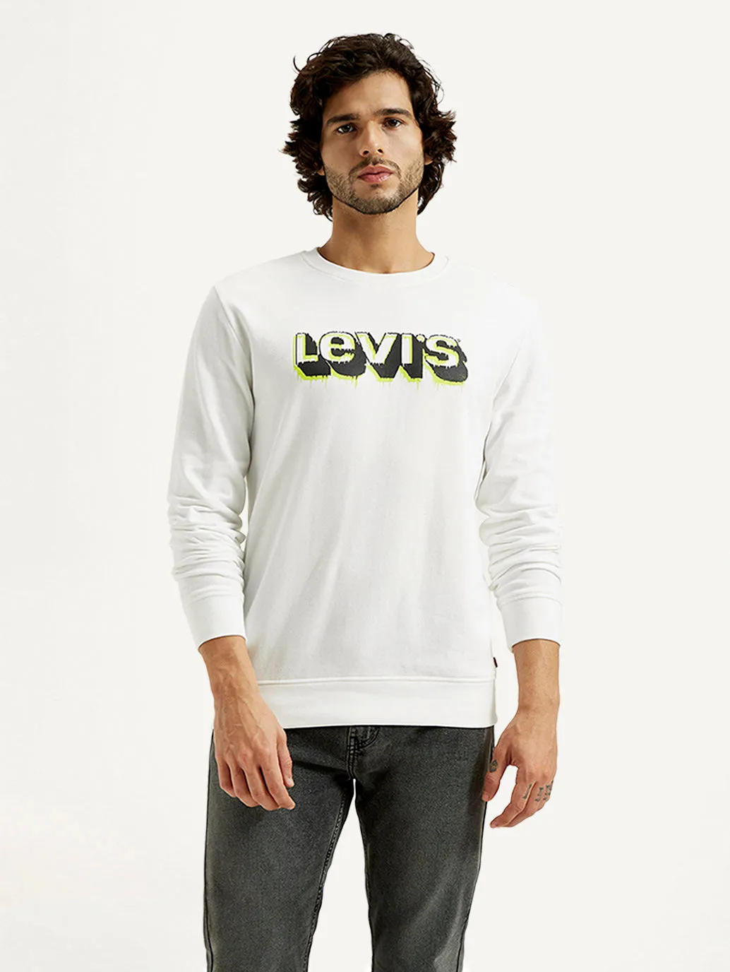 Men's Printed Round Neck Sweatshirt Running wear Urban Night