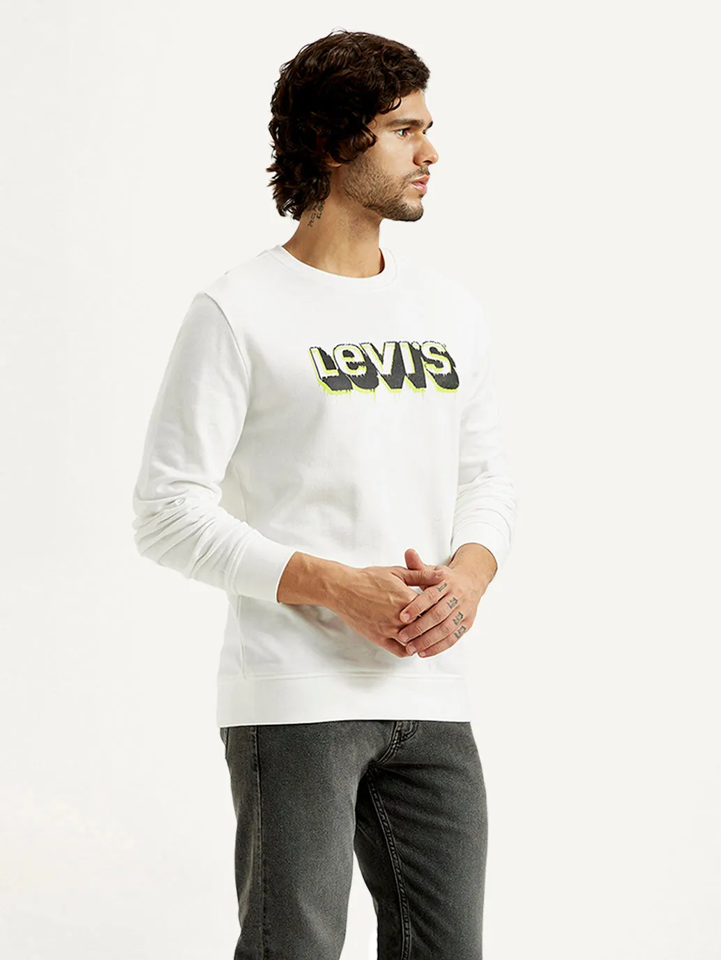 Hamster like Men's Printed Round Neck Sweatshirt