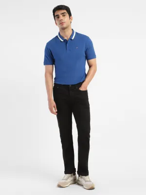 Men's Solid Polo T-shirt High-Quality Stitching