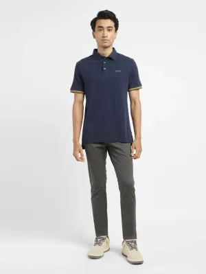 Polo Player Breathable Stretch Men's Solid Slim Fit Polo T-shirt