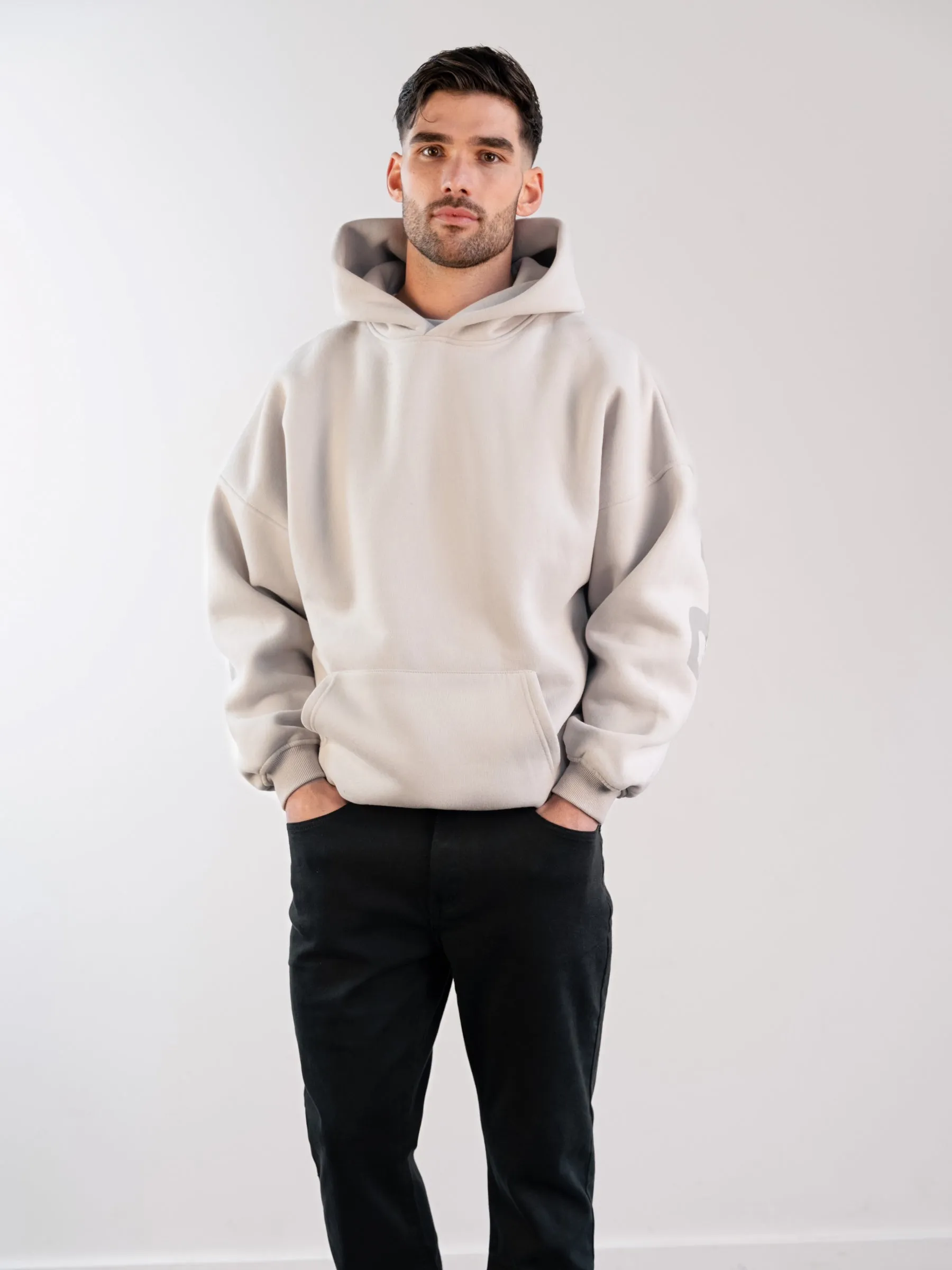 Tonal Idris Oversized Hoodie - Stone Shopping wear