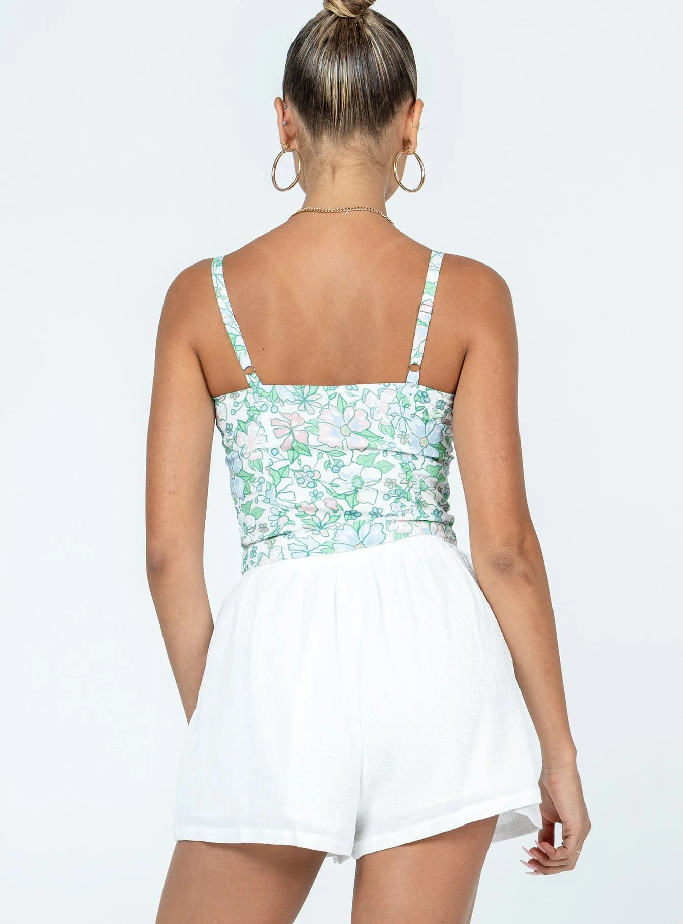 LowMaintenanceMaterial Kahlil Shorts White