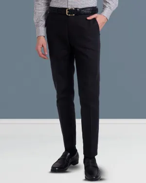 Wrinklefree Midnight Grey Twill Dress Pant