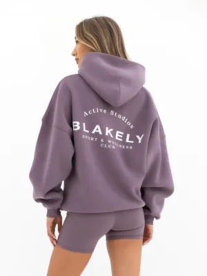 Family outing Fleece like Active Studios Oversized Hoodie - Grape