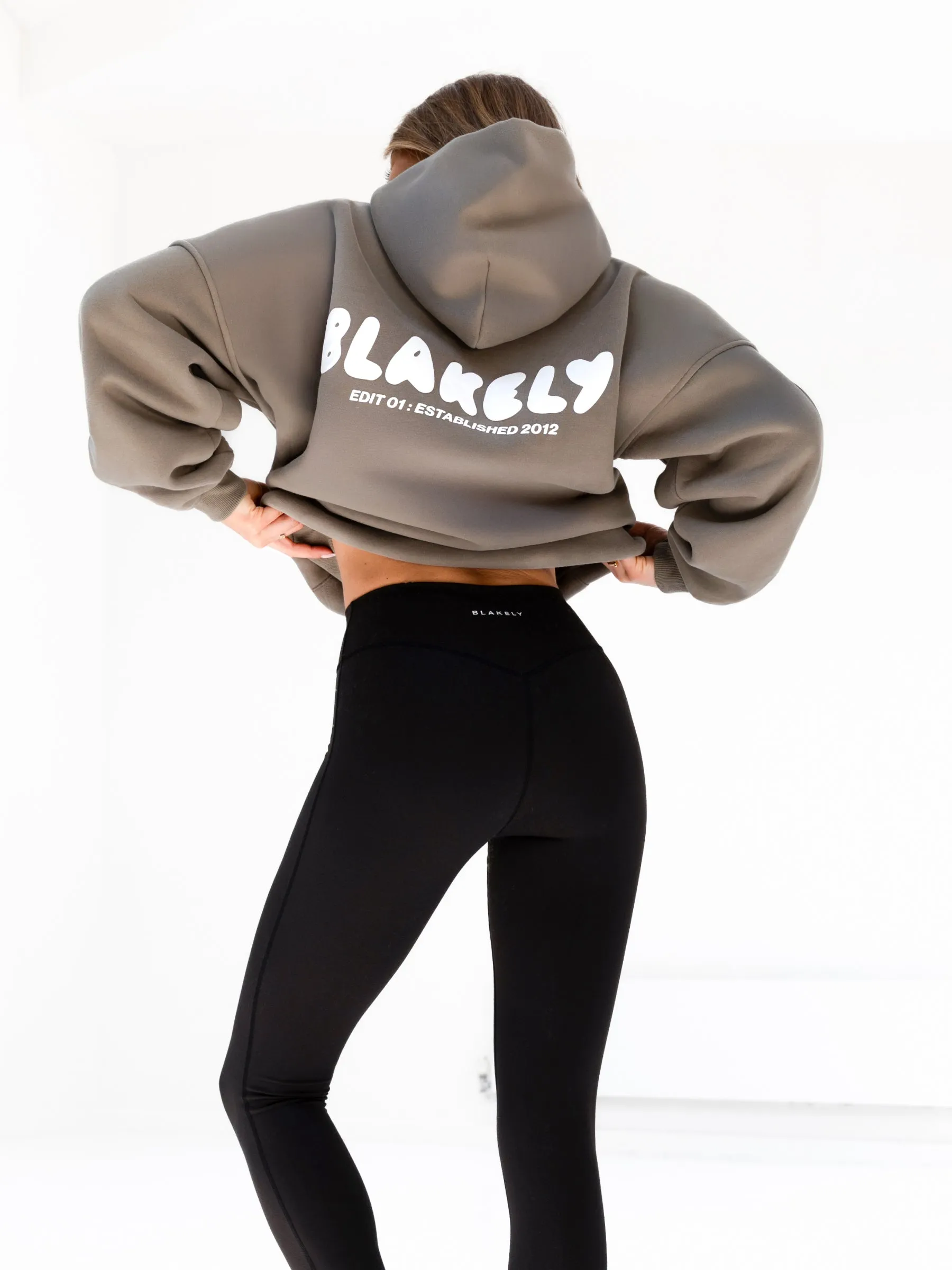 Cloud Print Oversized Hoodie - Safari Green Masquerade wear Cozy Outfit