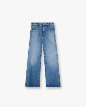 Skater Jean - Washed Blue Sandblasted Finish Traveler Gear Slim