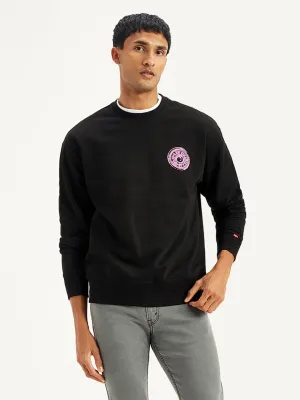 gym clothes Stylish Accessory Men's Graphic Print Relaxed Fit Sweatshirt