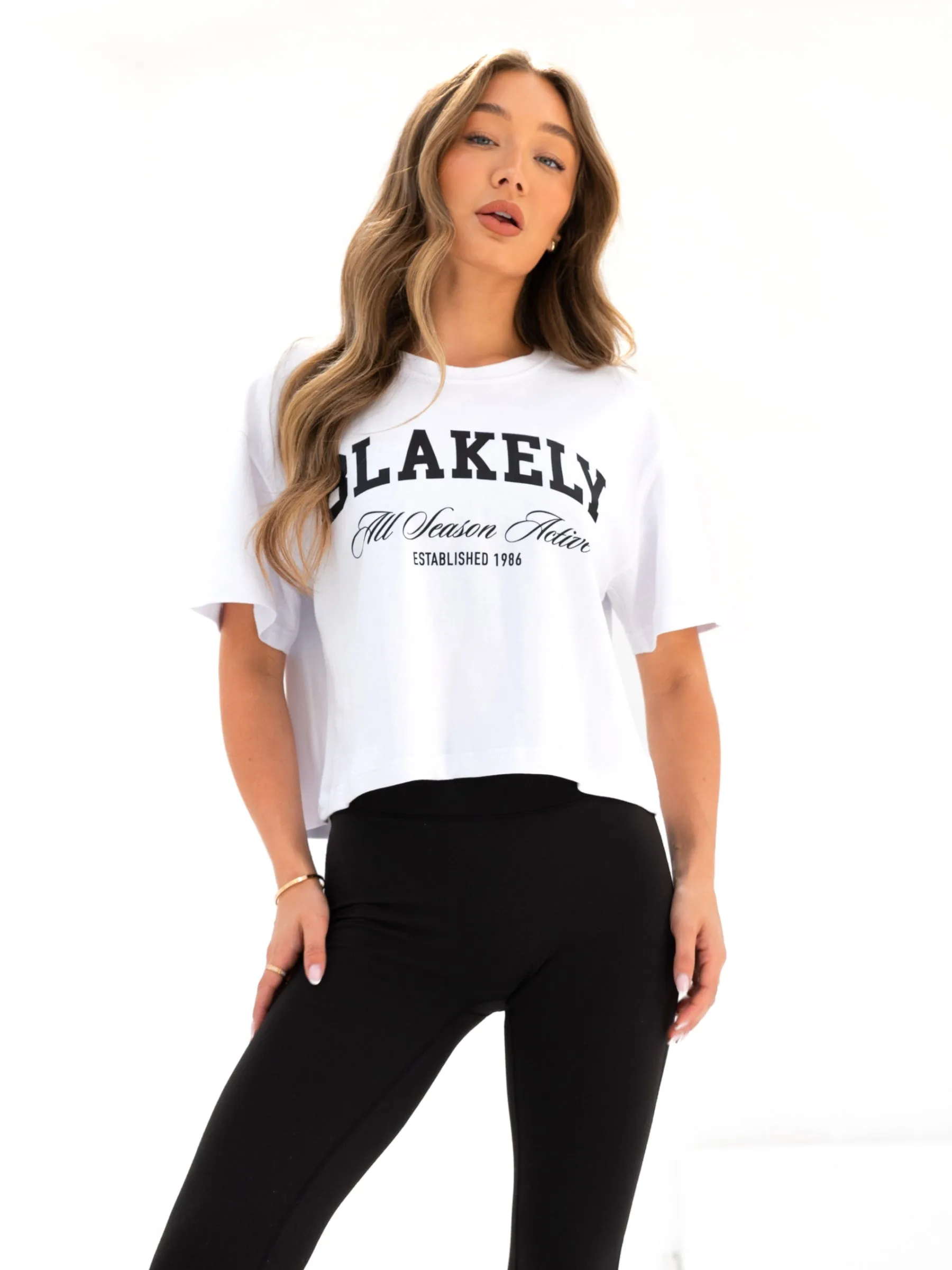Light and Cozy Melrose Cropped T-Shirt - White