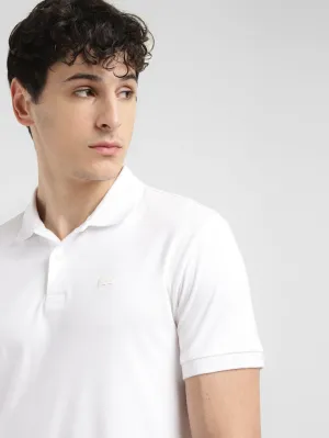 Breathable Knitwear Microfiber Textile Men's Solid Slim Fit Polo T-shirt