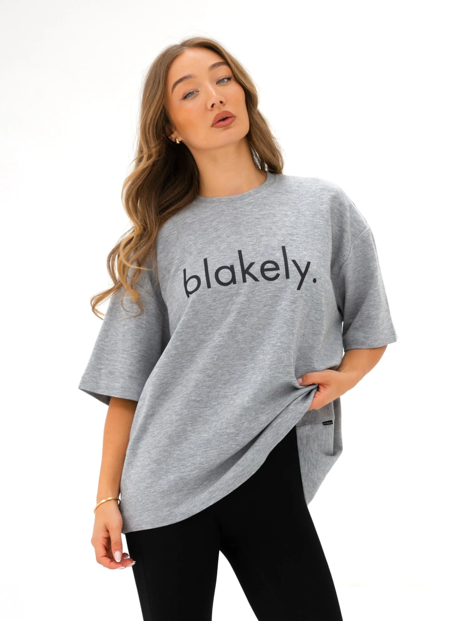 Holiday Casual teenagers' Logo Ultra Oversized T-Shirt - Marl Grey