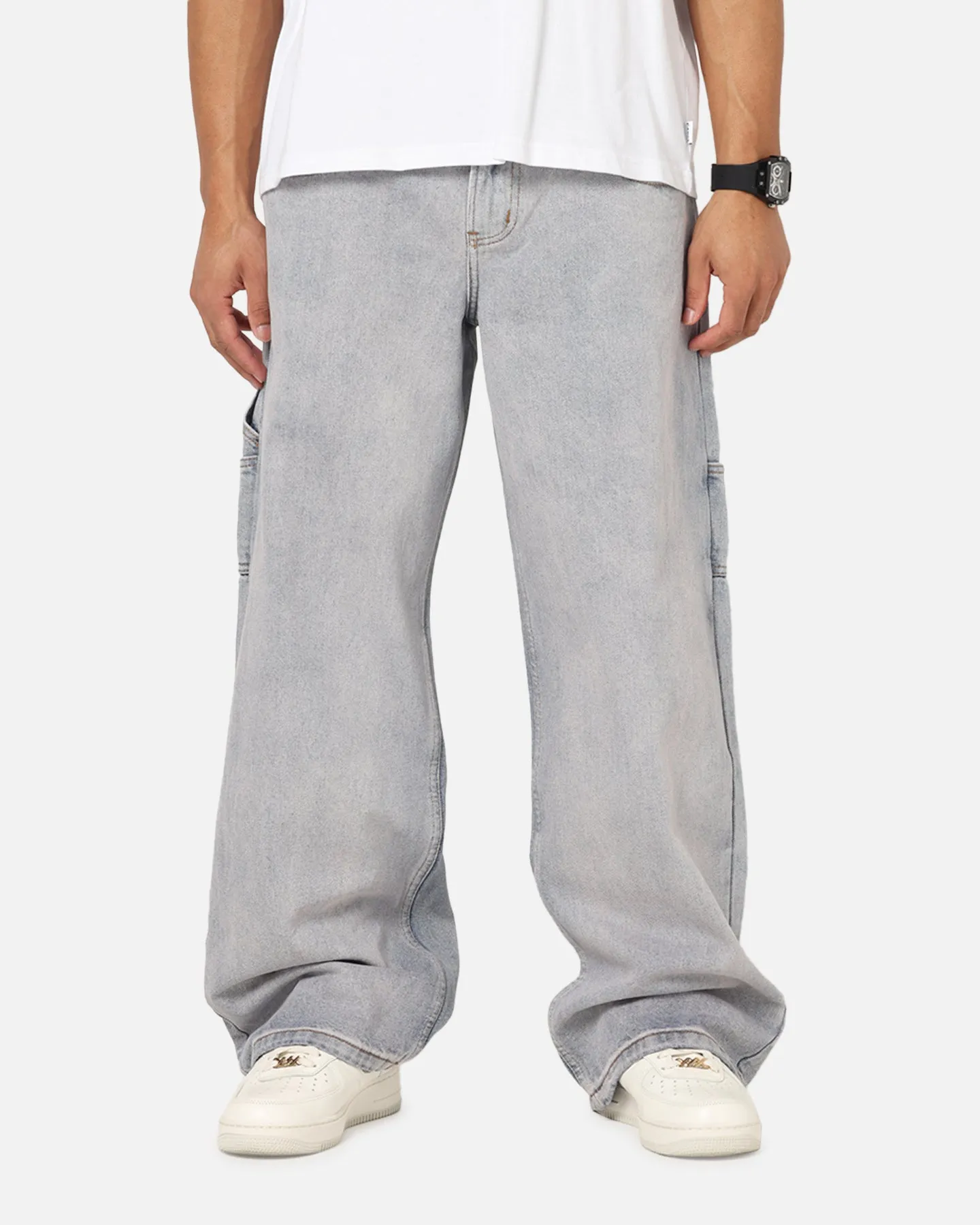 Simple Utility Saint Morta Amplus Vintage Jeans Washed Purple