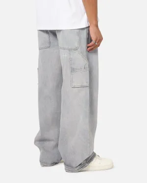 Garment Dyed Texture Saint Morta Amplus Vintage Jeans Washed Purple