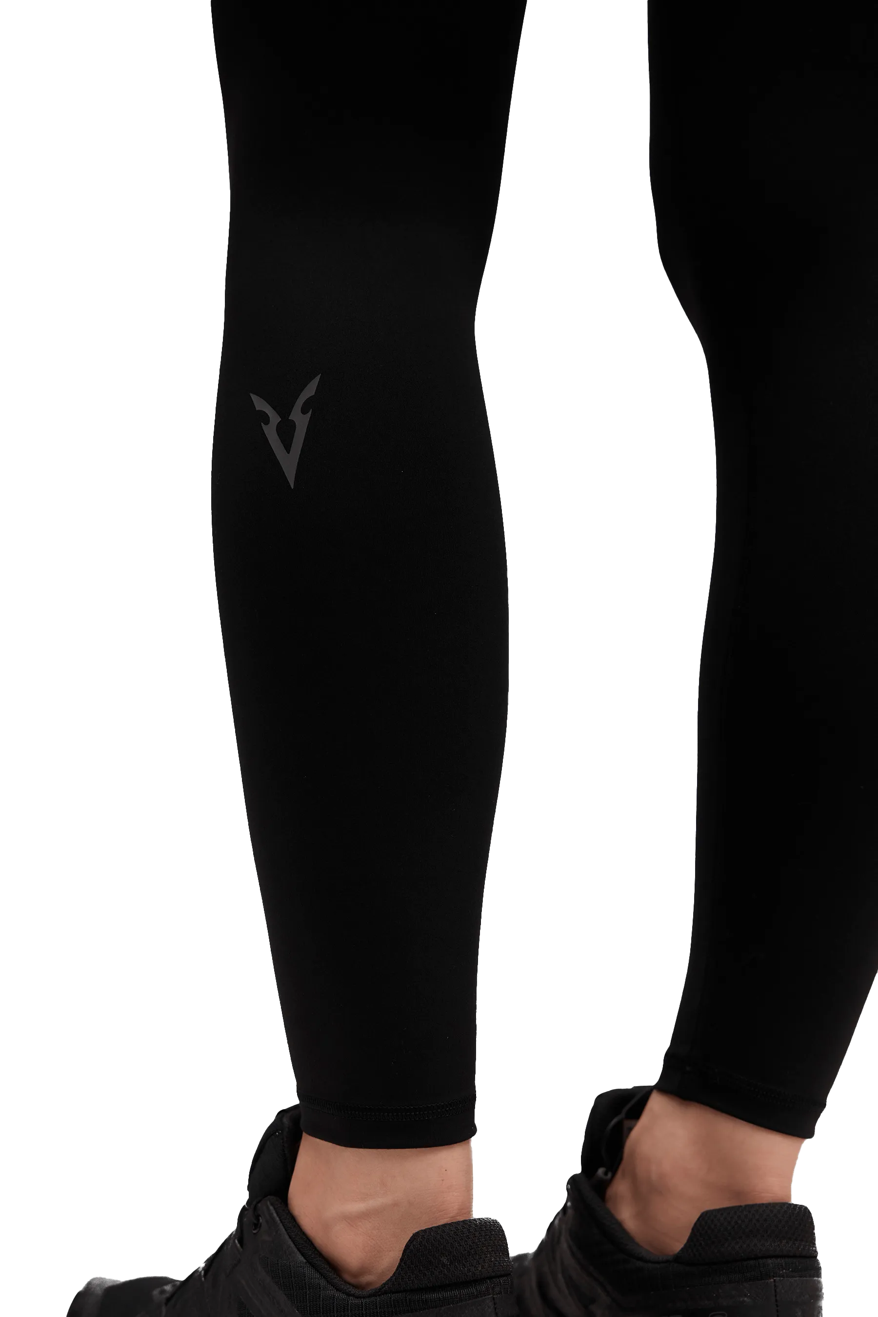 7/8 LEGGINGS - Black Seam Free Casual Wearer Loose Fit