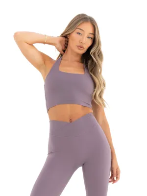 Ultimate Halter Neck Bra - Grape Non-Restrictive Support Supportive Underwire