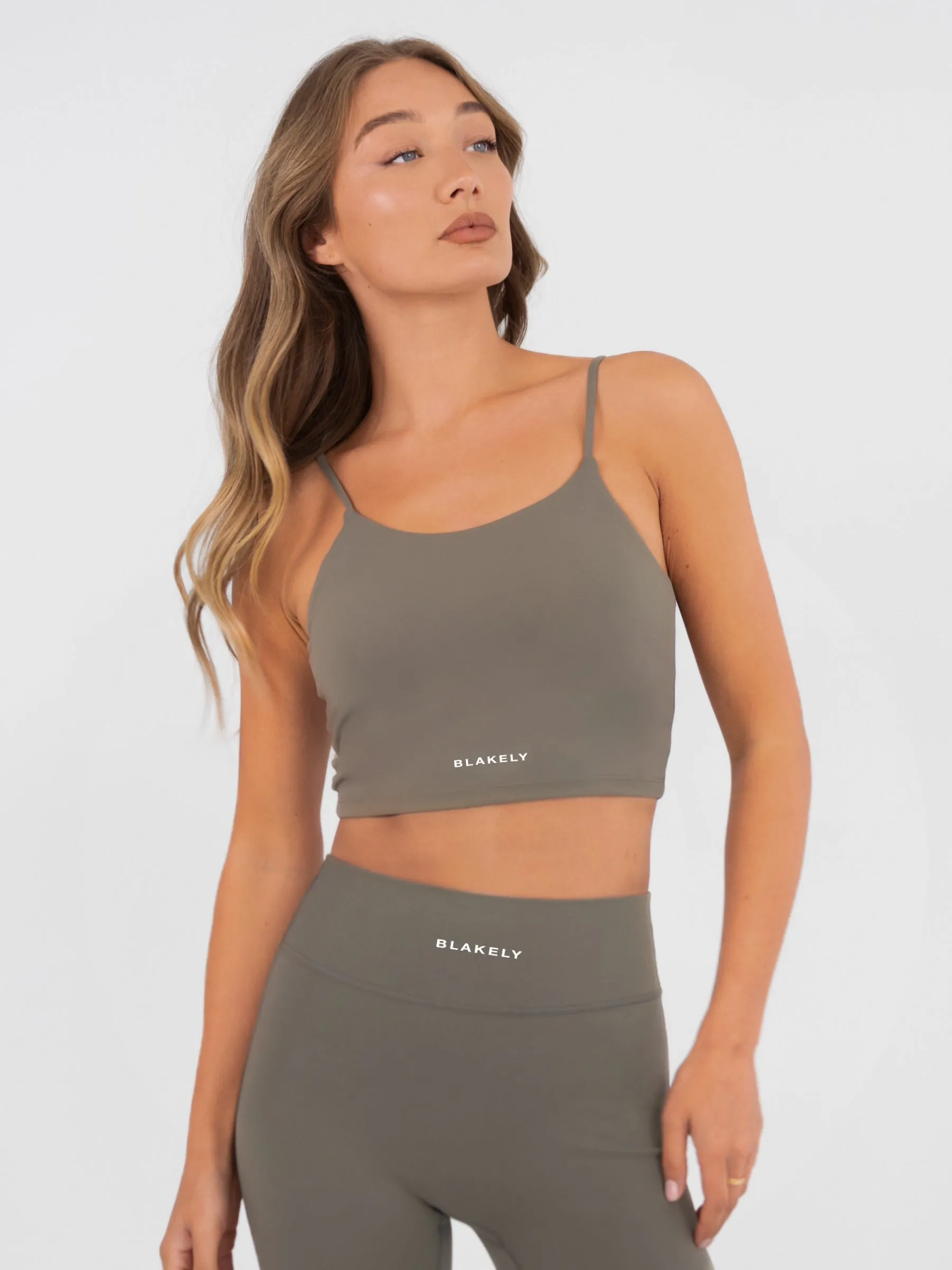 Ultimate Sculpt Bra - Safari Green Quick Dry Technology