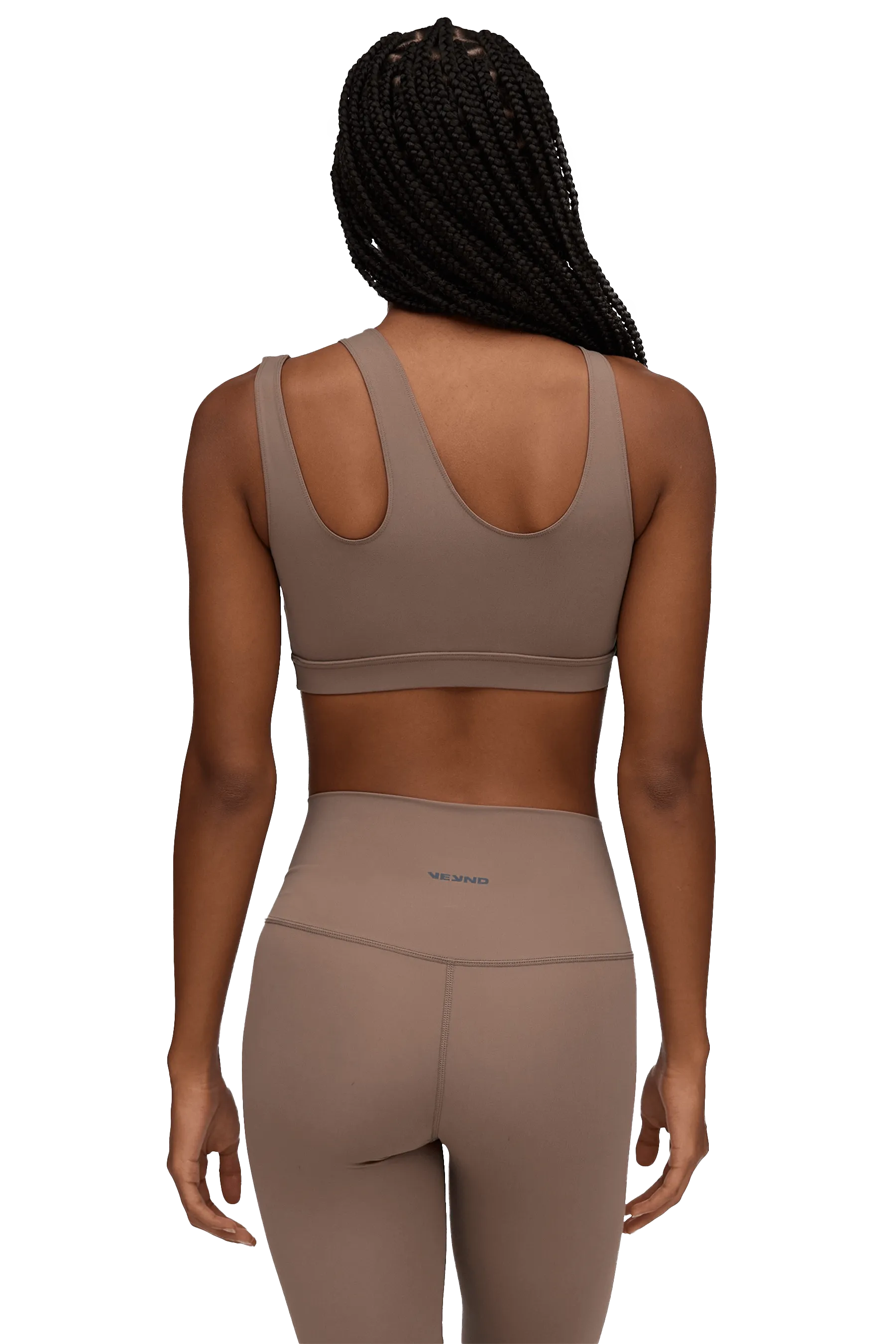 SPORTS BRA ASYMMETRIC - Tan Comfort during sports