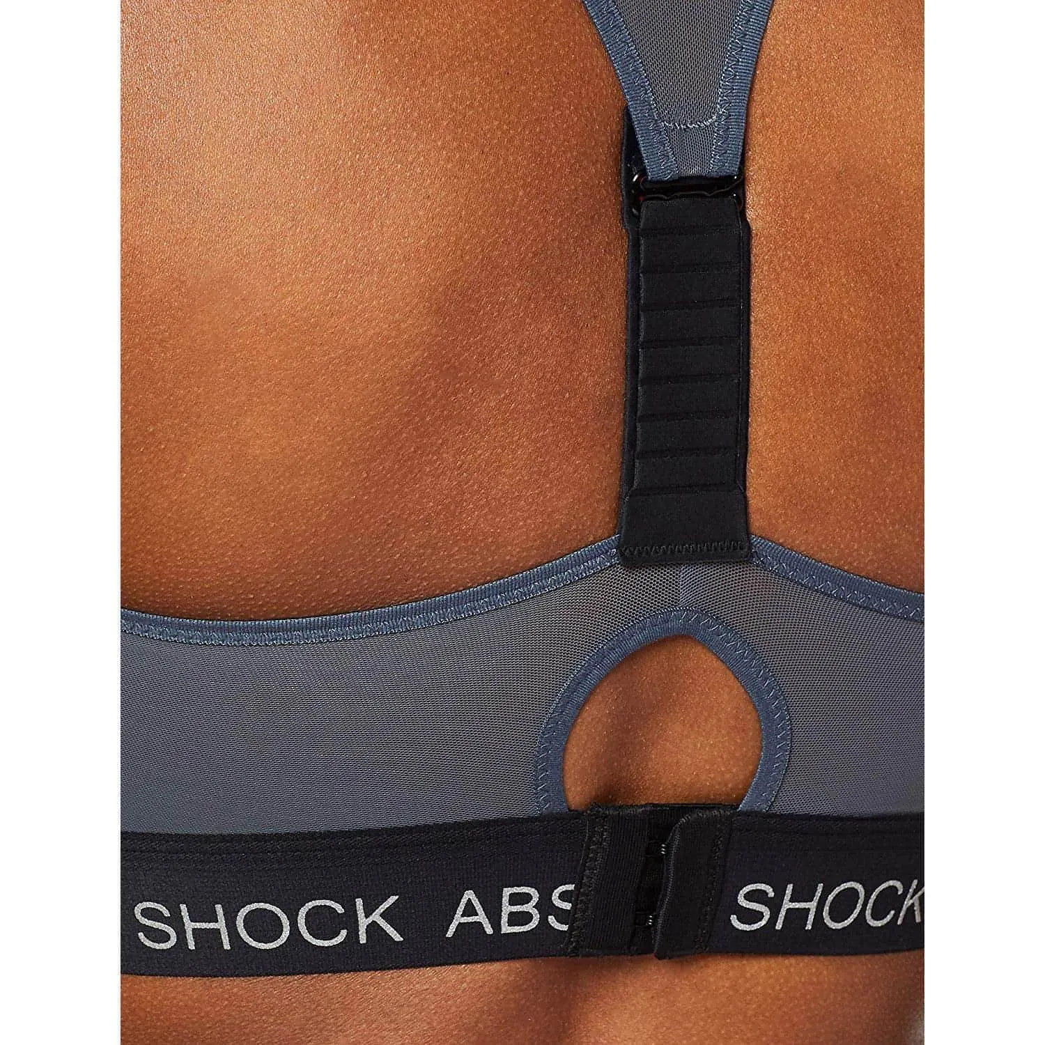 Crisscross Back Support Soft Closure Shock Absorber Infinity Power Womens Sports Bra - Black