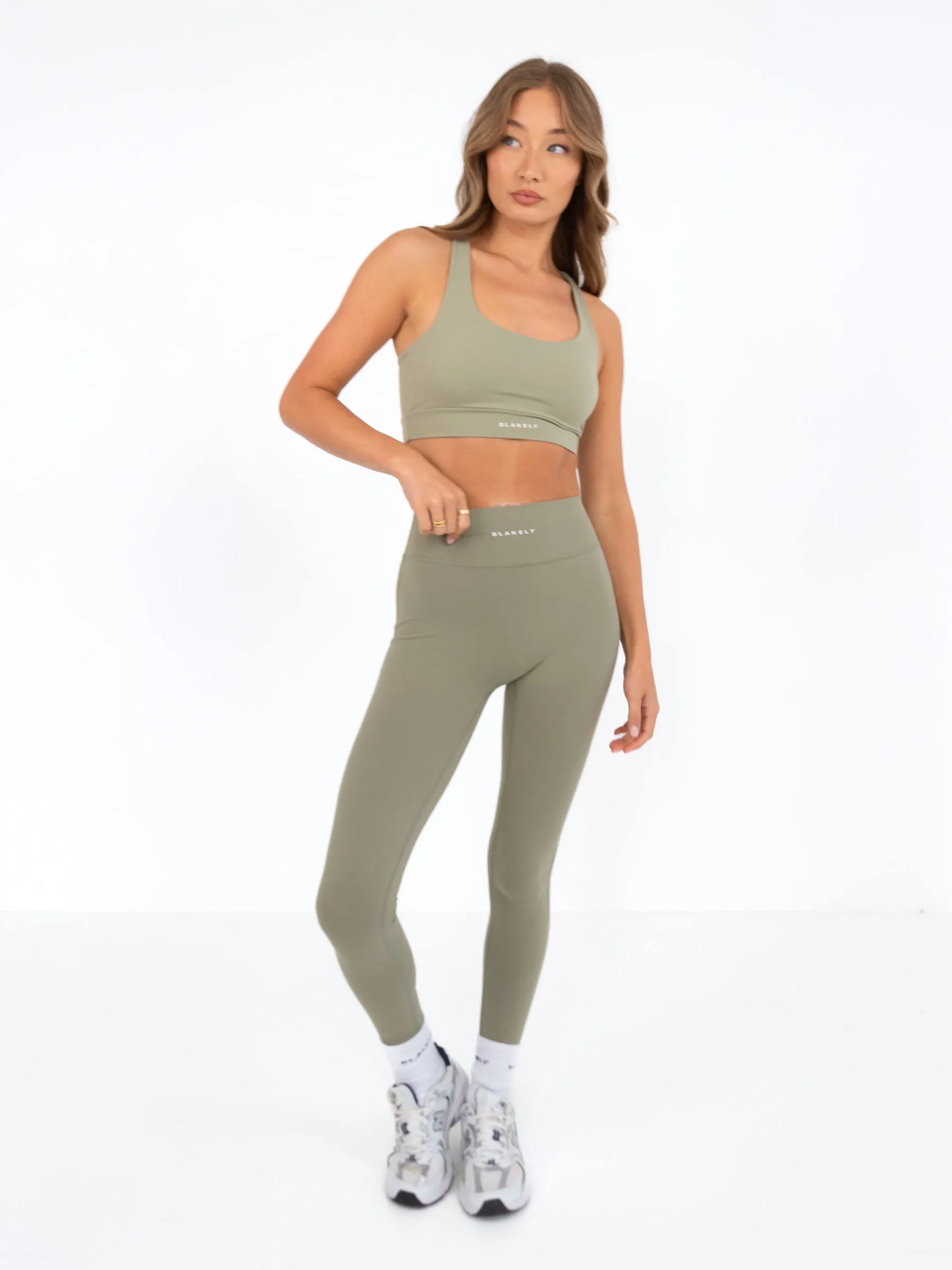 Ultimate Active Bra - Olive Chest support Low-quality