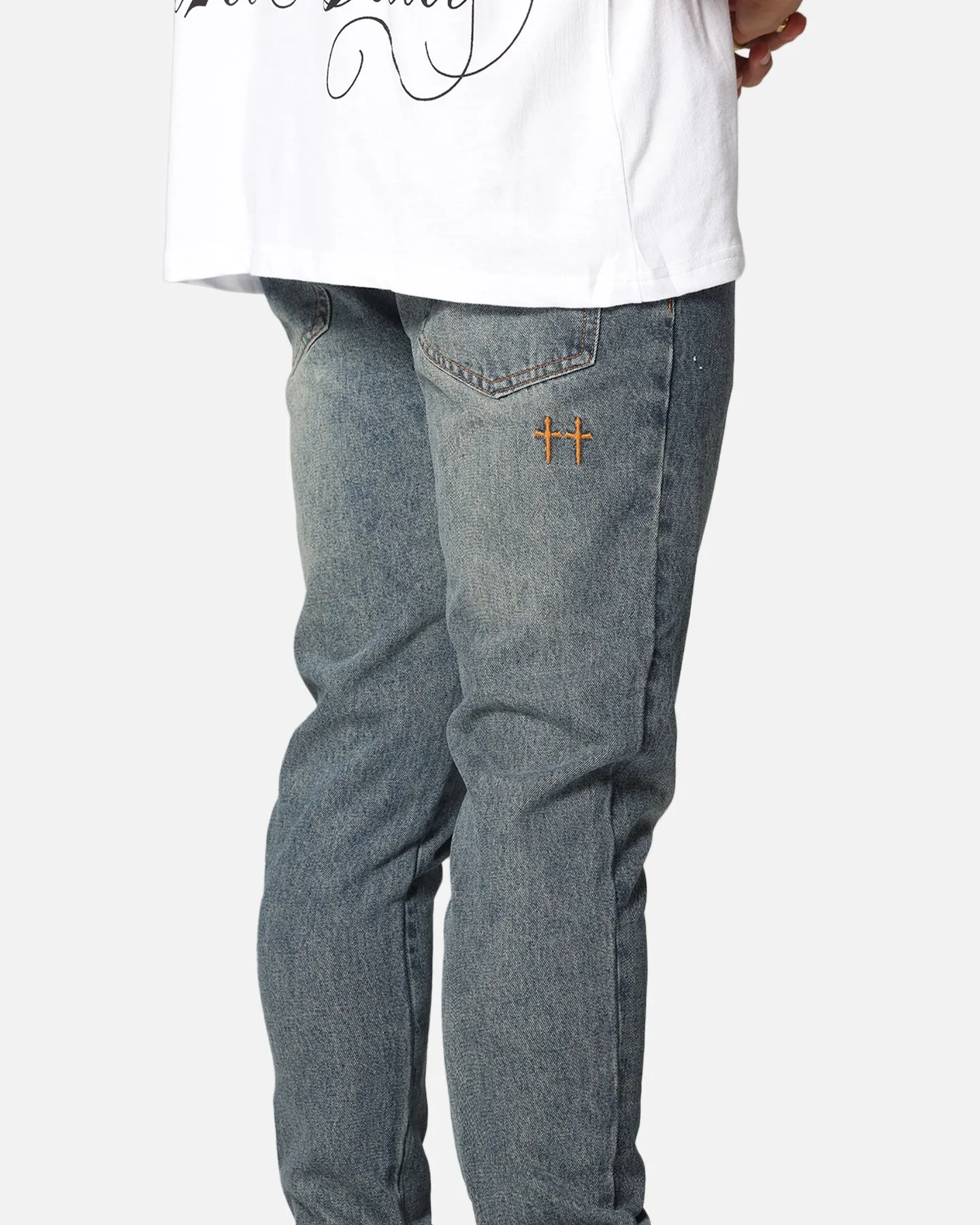 Morning Stroll Fashion Lover Shopping Day Vibrant Saint Morta Fimi Jeans Dirty Denim
