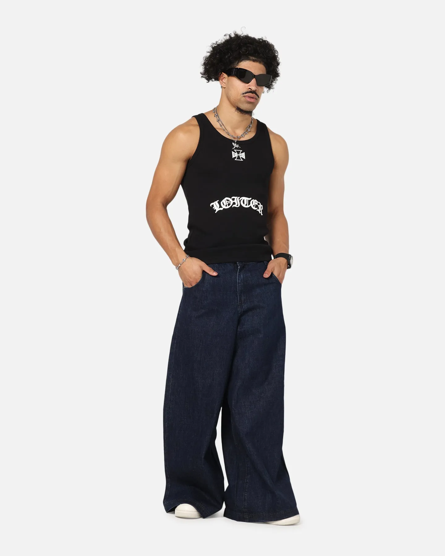 Street Cool Loiter Skate Jeans Dark Indigo