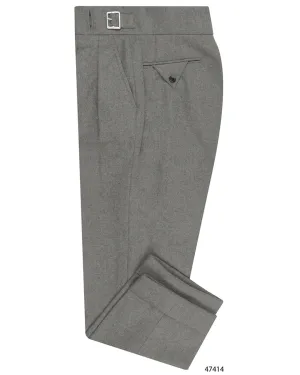 Gurkha Pant in Ethomas Wool Cashmere: Light Grey Wool Performance Comfort Modular Pocket System