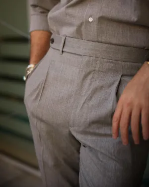 Vitale Barberis Canonico Light Grey Tropical Worsted Pant Water-resistant