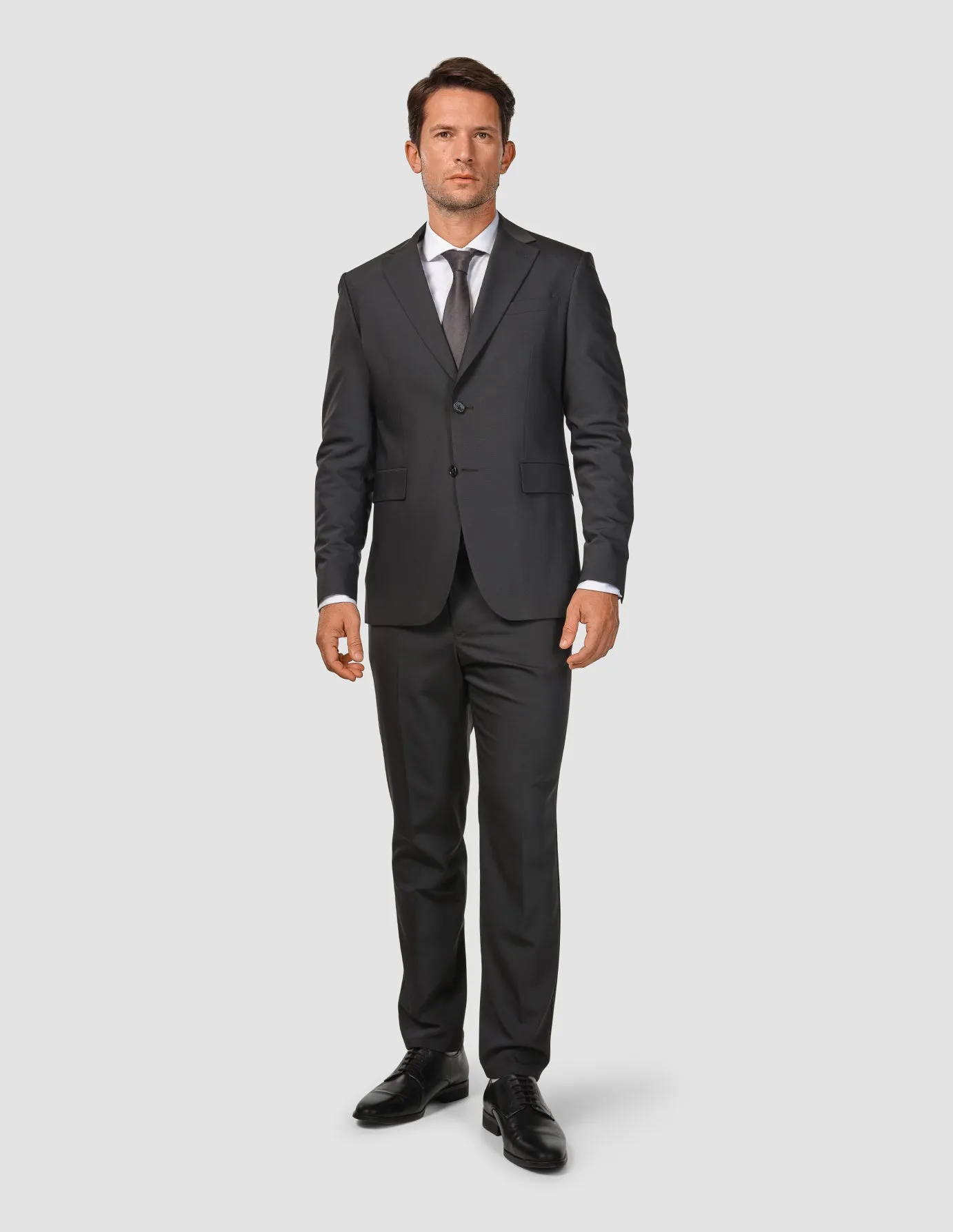 Quick-Dry Material Tech Wool Suit Pants Regular Black