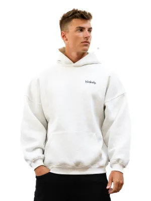 Black bear like Sami Relaxed Hoodie - Marl White