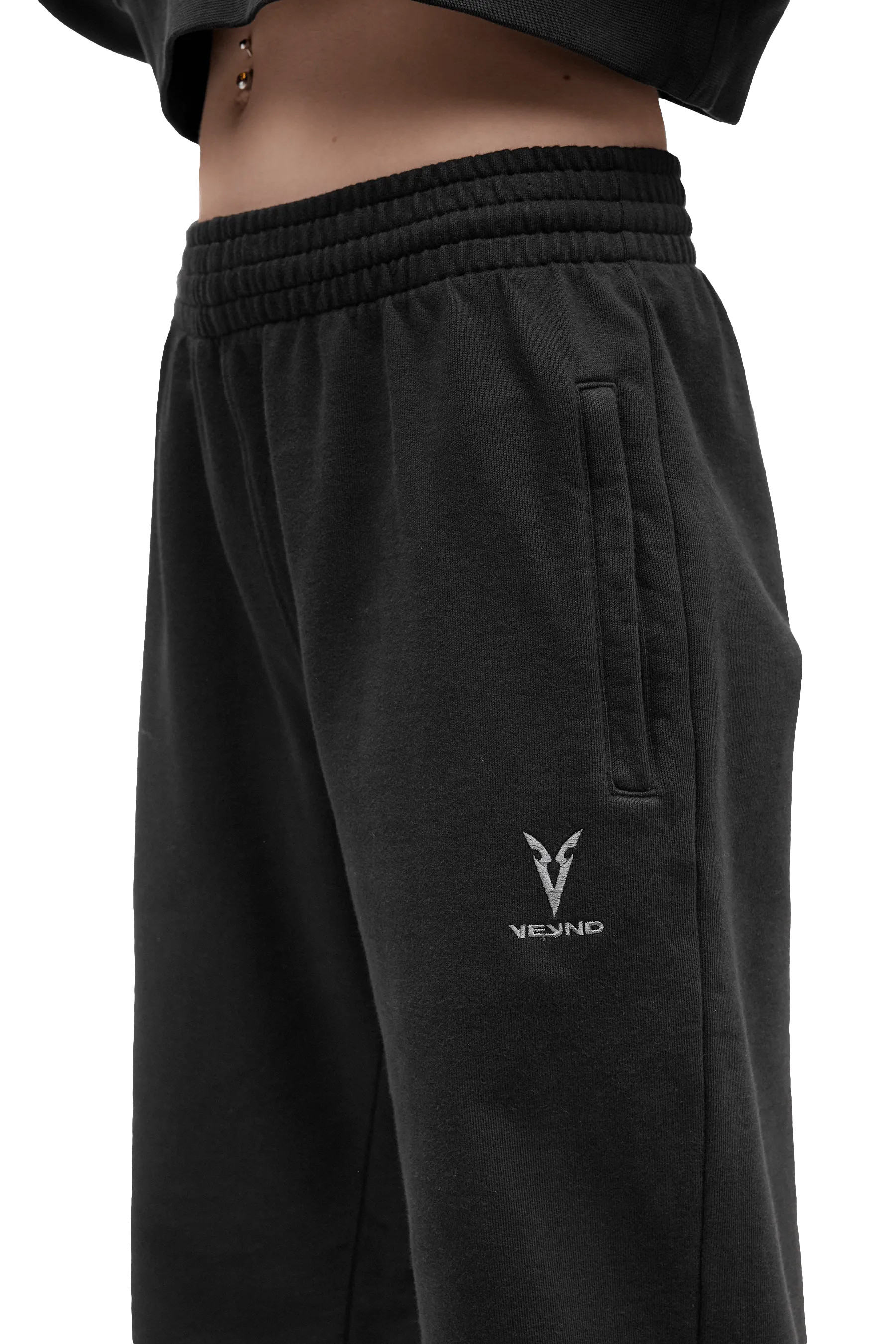 JOGGERS - Black LightweightWeave Fashionable Comfort