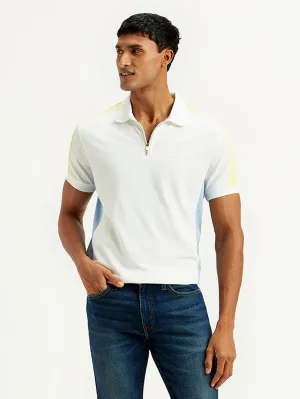 Office To Dinner Bound Seam Finish Men's Colorblock Slim Fit Polo T-Shirt
