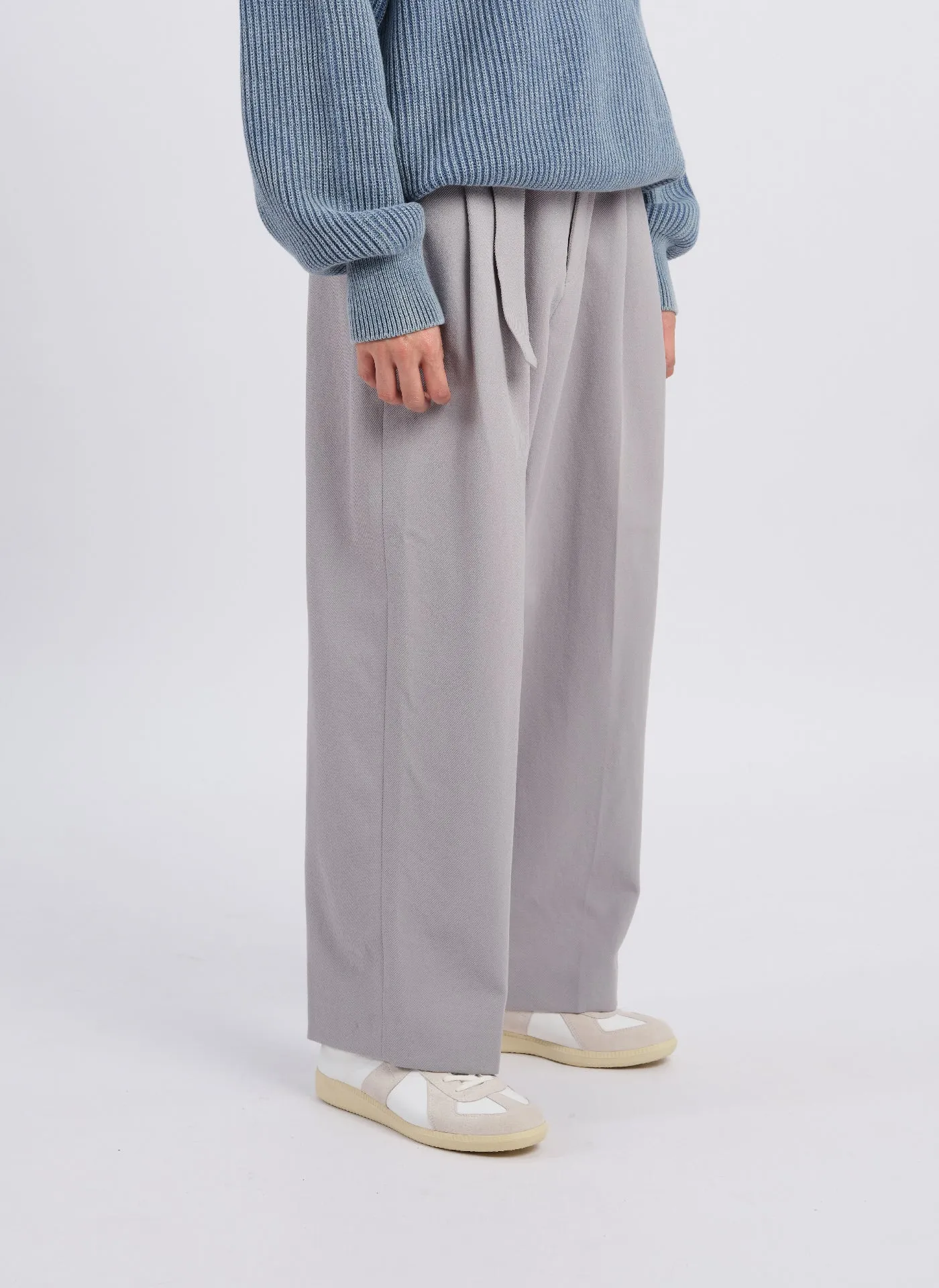 Solotex Garbardine (Work) Pleated WidePants (P-17) Free Shape