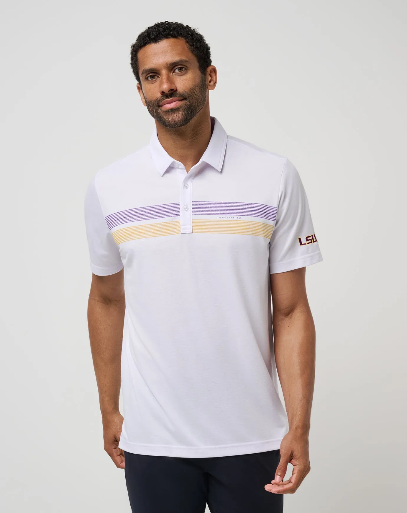 LSU Top Recruit Polo Lightweight Material