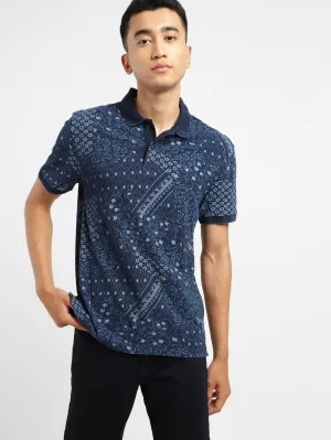 Men's Abstract Polo T-shirt Hygroscopic Threads