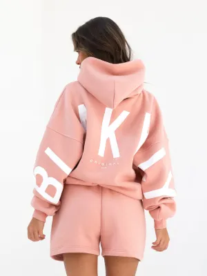 Lounge Wear Isabel Oversized Hoodie - Peach Pink