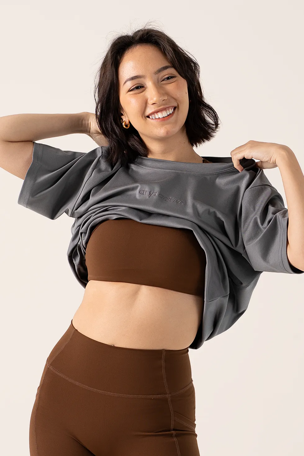 Oversized Tee in Pepper Ultimate Fit Relaxed Look