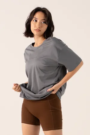 Oversized Tee in Pepper Relaxing Fit SoftTouchFinish