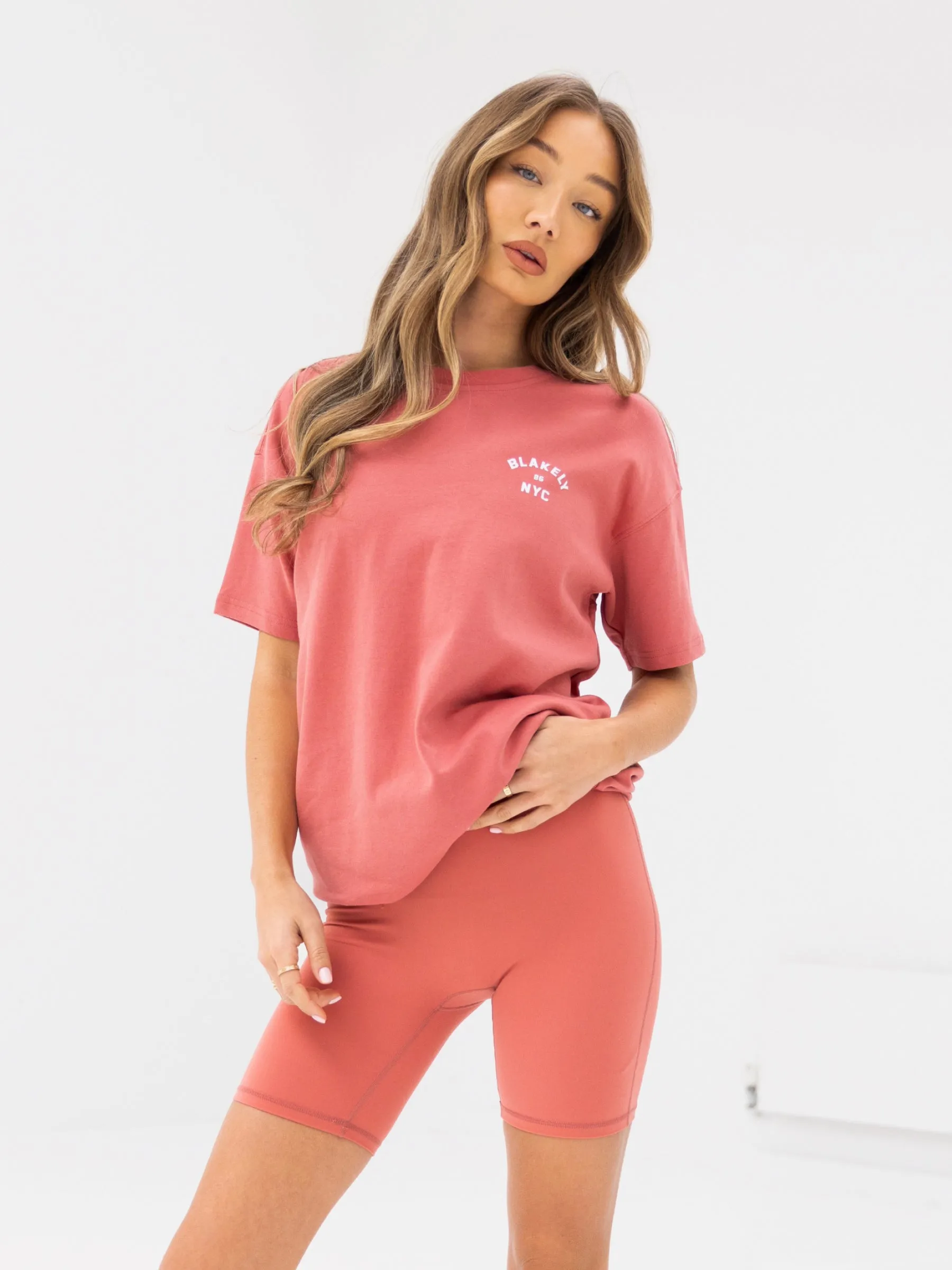 Elderly Comfort NYC Oversized T-Shirt - Sunrise Coral