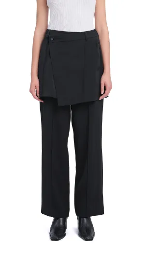 Reinforced Stitching 2 in 1 Straight-Fit Pants