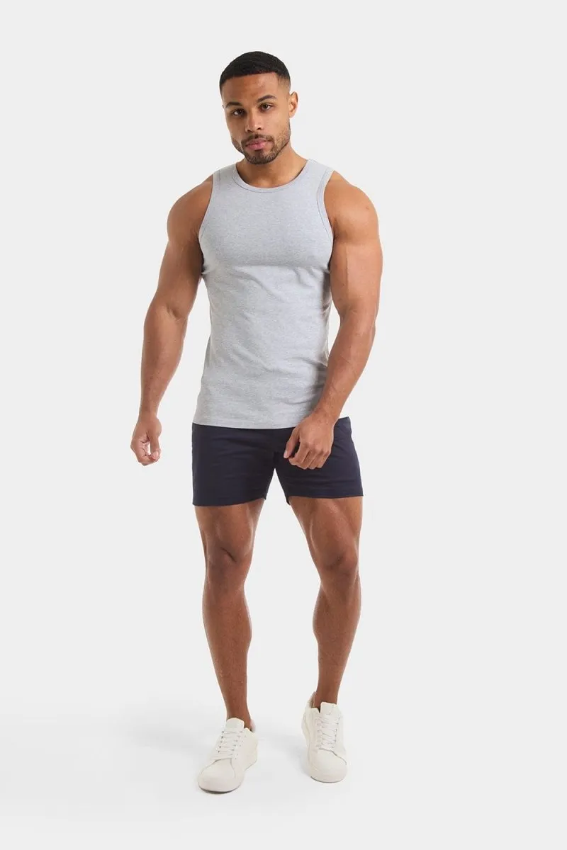 Everyday Style Trend Chilly Comfort Athletic Fit Tank Top in Grey Marl