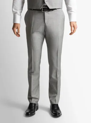 Dark wash Softened Hem Dexter Sharkskin Silver Grey Suit Trousers